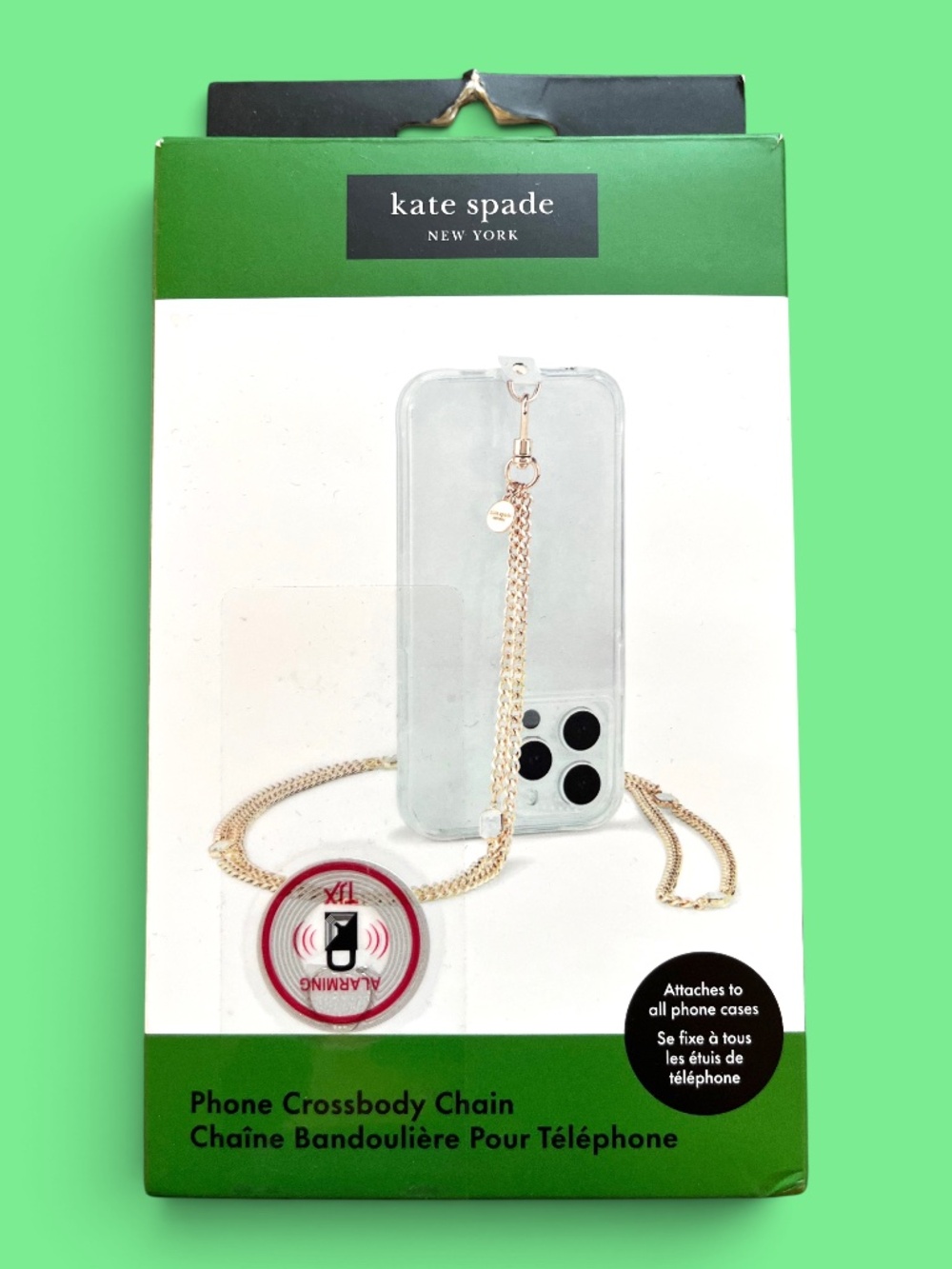 Kate Spade Bejeweled Crossbody Chain for Phone NWT